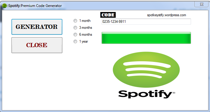 Spotify premium key generator free download